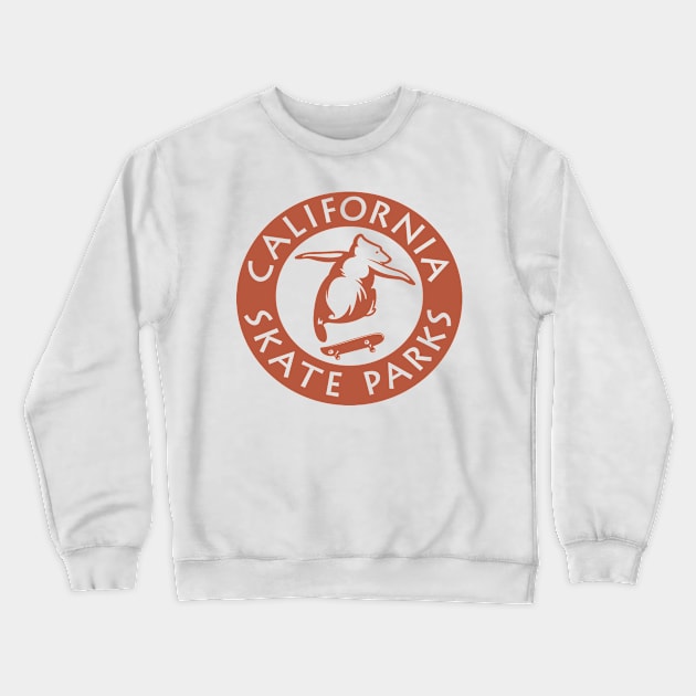 California Skate Parks Crewneck Sweatshirt by Firehat45